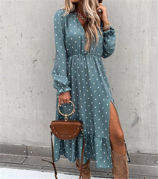 Polka Dot Long Sleeve Polka Dot Dress