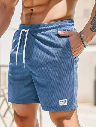 Einfache Männer Sport Cord Shorts