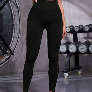 High waist sports leggings with side opening in different colors