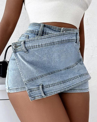 Jeans Shorts im Rock Style für Frauen