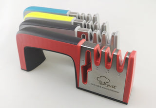 4-in-1 Knife Sharpener for Kitchen - Sharpens Knives, Scissors and More