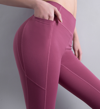 High waist fitness leggings with pockets