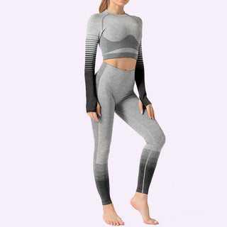 2-teiliges Fitness-Set für Damen – Atmungsaktive Sportbekleidung