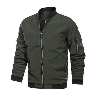 Army Grüne Männer Freizeit Bomber Jacke für Frühling & Herbst, jetzt bestellen bei Darkonia.de