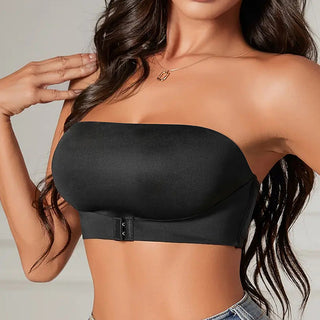 One-piece sports bra with front opening