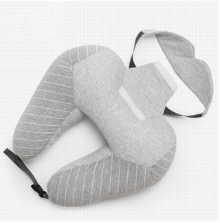 High-quality travel pillow made of cotton – ergonomic &amp; versatile