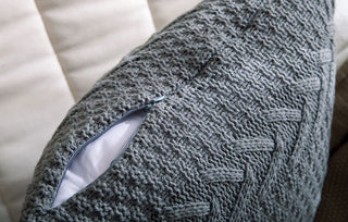 Thick knit wool pillowcase