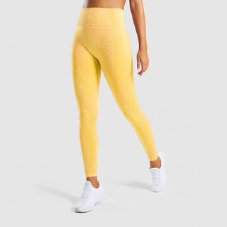 Seamless jacquard gym leggings