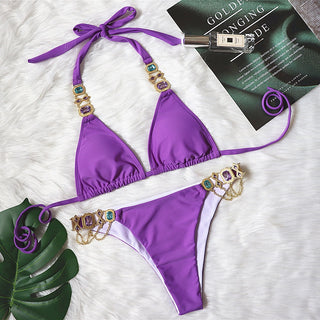 Crystal Diamond Bikini, Rhinestone Bikini Set