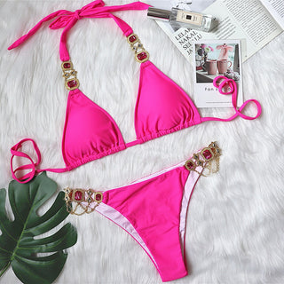 Crystal Diamond Bikini, Rhinestone Bikini Set