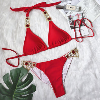 Crystal Diamond Bikini, Rhinestone Bikini Set