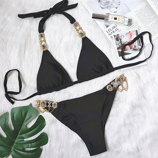 Kristall Diamant Bikini,  Strass Bikini Set