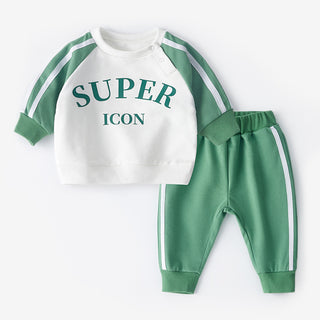 Grüner 2-Teiliges Kinder Sport Outfit Set, jetzt bestellen bei Darkonia.de