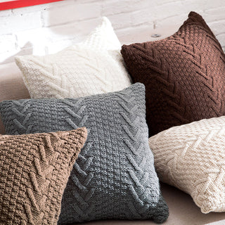 Beautiful knitted pillowcase