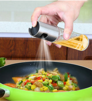 Oil spray bottle with fine dosing – ideal for frying, baking &amp; grilling