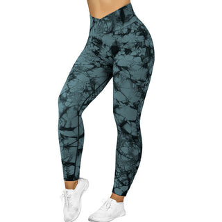 Seamless Tie Dye Leggings for Women Push Up Sports Leggings