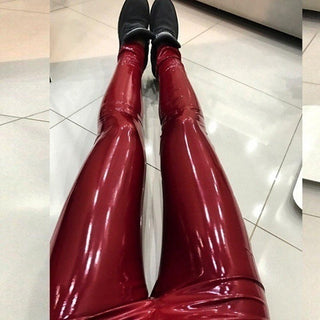 Women Pu Leather Leggings