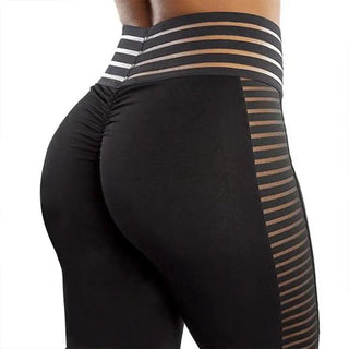 Yoga Leggings Hose mit Mesh-Nähten Leggings Darkonia.de