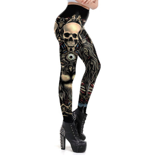 Skull leggings for women