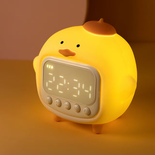 Smart Duck Alarm Clock with Night Light – Perfect for the Children's Room