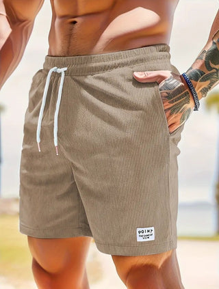 Einfache Männer Sport Cord Shorts