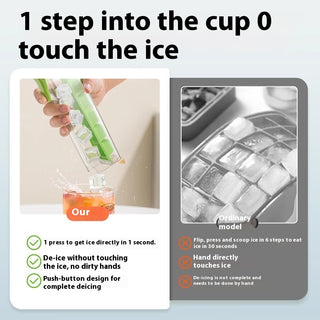 Ice Cube Maker – Eiswürfelform mit Aufbewahrungsbox | Lebensmittelechtes Küchen-Gadget