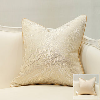 Luxury sofa cushions in a marble look