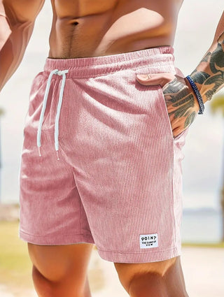 Einfache Männer Sport Cord Shorts