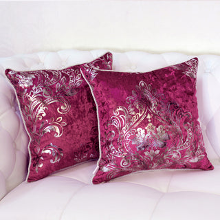 European style velvet silver cushion cover, one piece