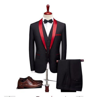 Slim men's suit, 3-piece (without shoes)