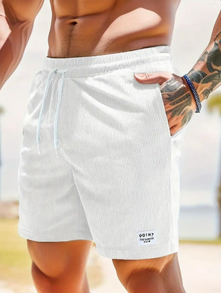 Einfache Männer Sport Cord Shorts