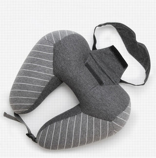 High-quality travel pillow made of cotton – ergonomic &amp; versatile