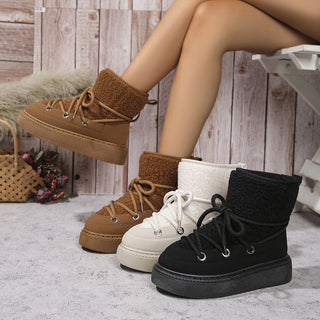 Flat Fashionable Warm Winter Boots