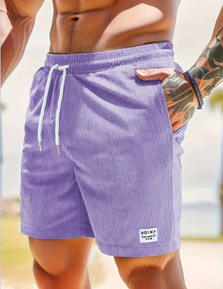 Einfache Männer Sport Cord Shorts