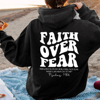 "Faith over Fear" Christlicher Damen Hoodie