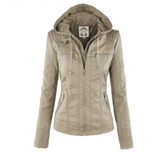 Frauen PU Leder Jacke