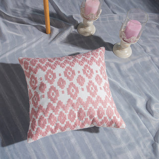 Embroidered cotton cushion cover