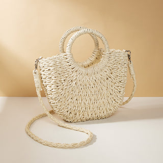 Beige Beach Bag, One-Shoulder Cross body Tasche, jetzt Bestellen bei Darkonia.de