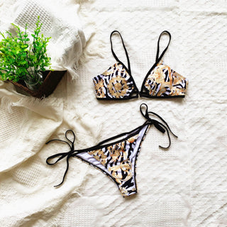 2-piece bikini with pattern