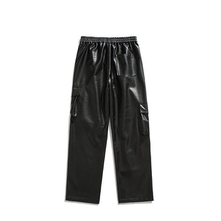 Herren PU Lederhose im Retro-Street Look