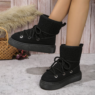 Flat Fashionable Warm Winter Boots