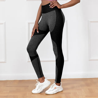 High waist seamless sports leggings with push-up butt, quick-drying running sports fitness leggings for women