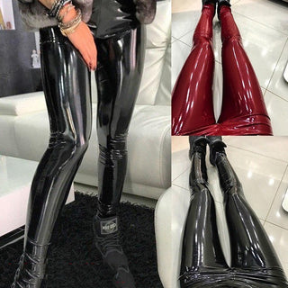 Women Pu Leather Leggings