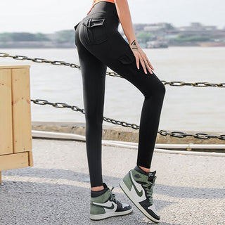 High Waist Leggings mit Taschen Leggings Darkonia.de