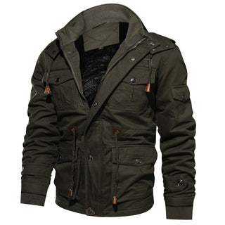 Herren Winter Fleece Jacke mit Kapuze Herren Jacke Darkonia.de