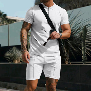 2-Piece Casual Short Sleeve Shirt &amp; Shorts Set