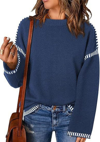 Solid women's sweater for autumn &amp; winter