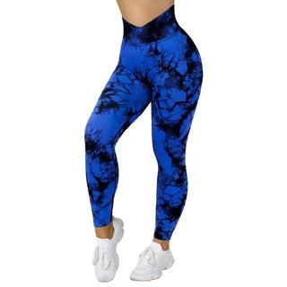 Seamless Tie Dye Leggings for Women Push Up Sports Leggings