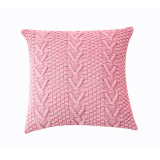 Beautiful knitted pillowcase