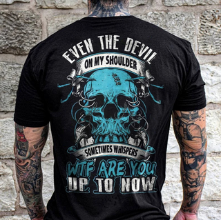 Bedrucktes "Devil" Herren T-Shirt